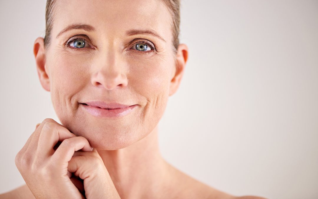 Mature Woman's Face With Nice Skin for Her Age