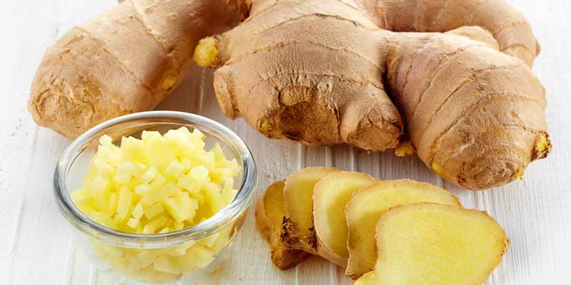 An image of fresh whole ginger